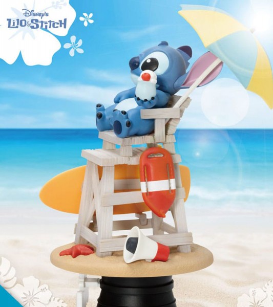 Disney D-Stage PVC Diorama Stitch Summer Vibe 16 cm