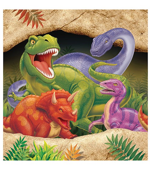 Kunststoff-Tischdecke "Dinosaurier" - 137 x 274 cm