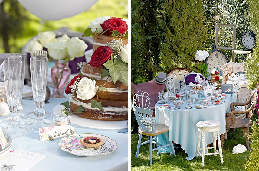 Würdet ihr nicht auch gern an dieser Alice-im-Wunderland-Teetafel sitzen und (Nicht-)geburtstag feiern?