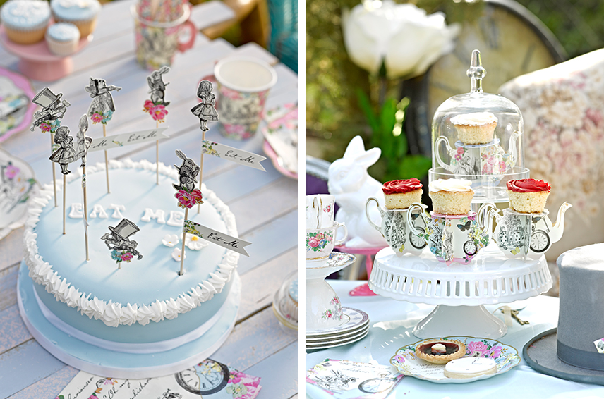 Mit verrückten Alice-im-Wunderland-Cake-Picks und Teekannen-Gebäckständern macht ihr das Alice-Feeling einfach nur perfekt! Mit verrückten Alice-im-Wunderland-Cake-Picks und Teekannen-Gebäckständern macht ihr das Alice-Feeling einfach nur perfekt!