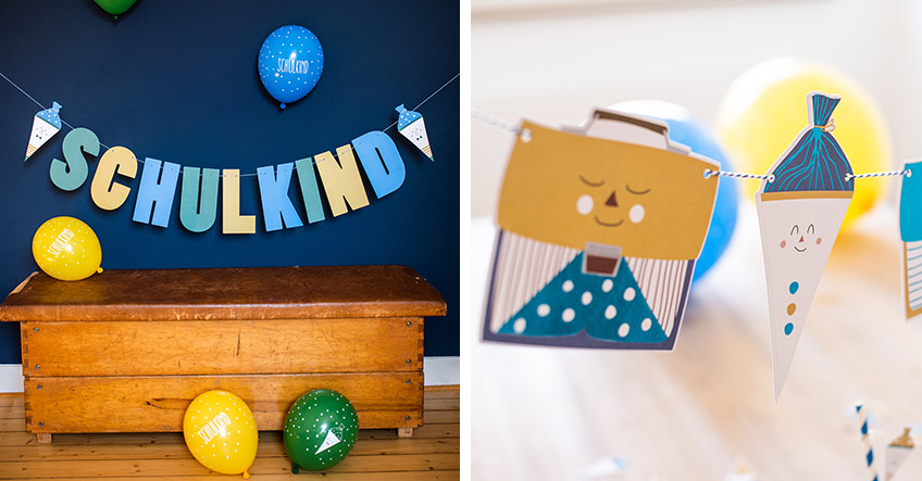 Bunte und liebevolle Einschulungsdeko für Jungs bekommst du bei uns im Shop Bunte und liebevolle Einschulungsdeko für Jungs bekommst du bei uns im Shop