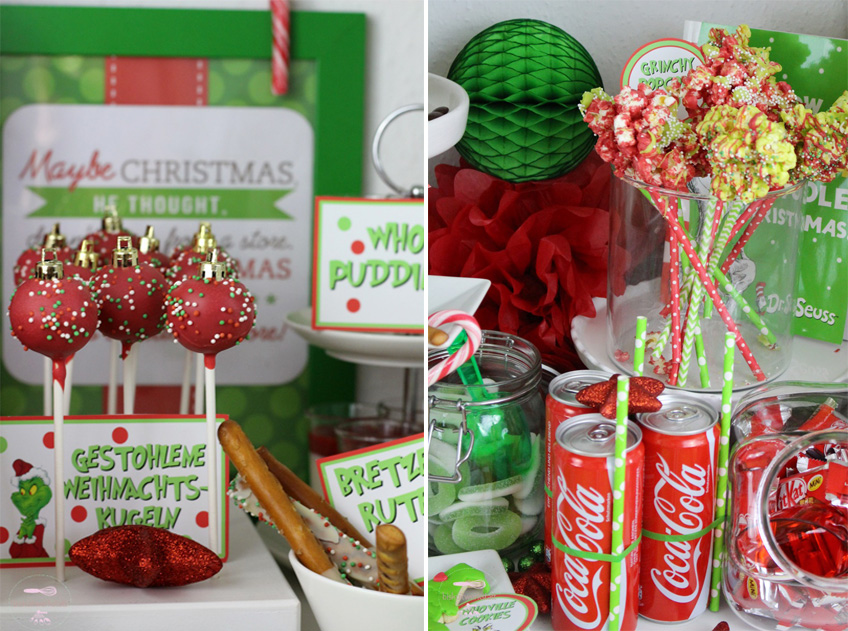 Stylishe Prints verraten, was sich der Grinch auf dem X-Mas Sweet Table erbeuten konnte Stylishe Prints verraten, was sich der Grinch auf dem X-Mas Sweet Table erbeuten konnte