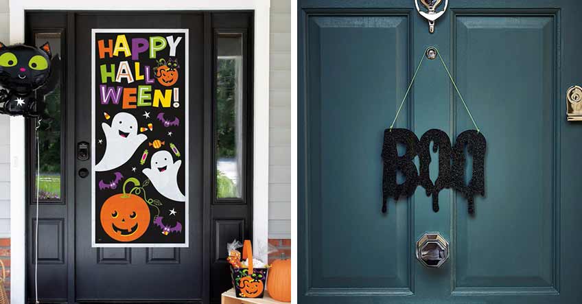 Tür- und Fensterdeko tauchen Haus & Garten zu Halloween in die richtige Stimmung