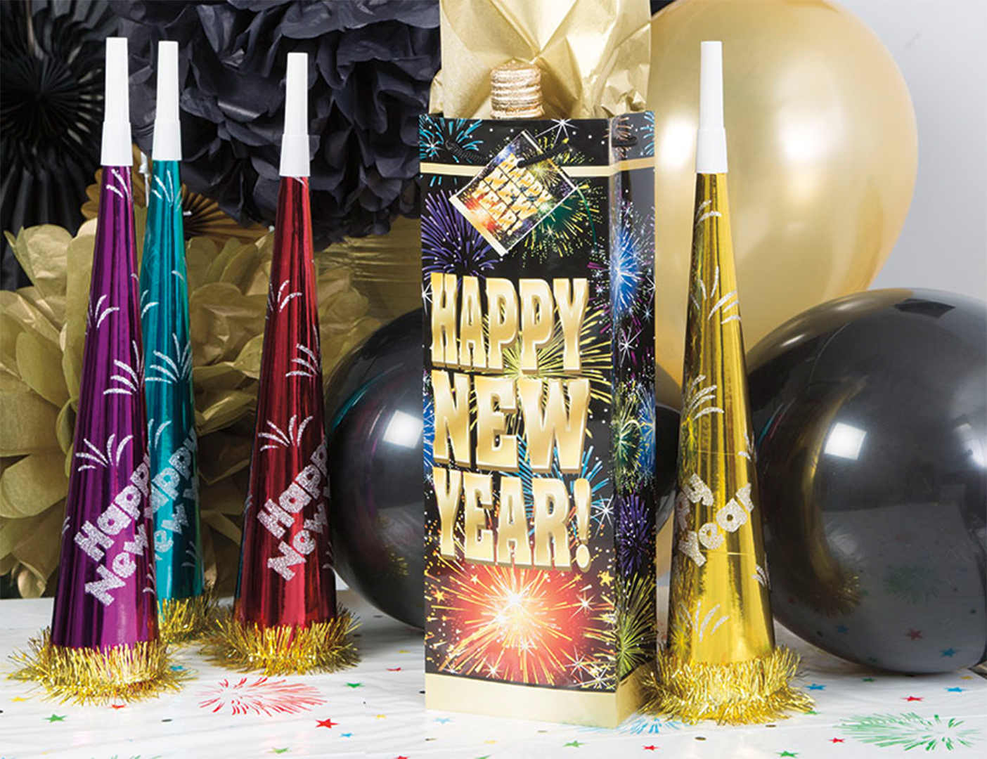 Deko mit Feuerwerk passt natürlich zu Silvester Deko mit Feuerwerk passt natürlich zu Silvester