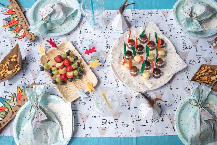 Indianerstimmung rundum auf dem Kindergeburtstag - tolle Deko dafür gibts bei uns! (c) juliaweisshome