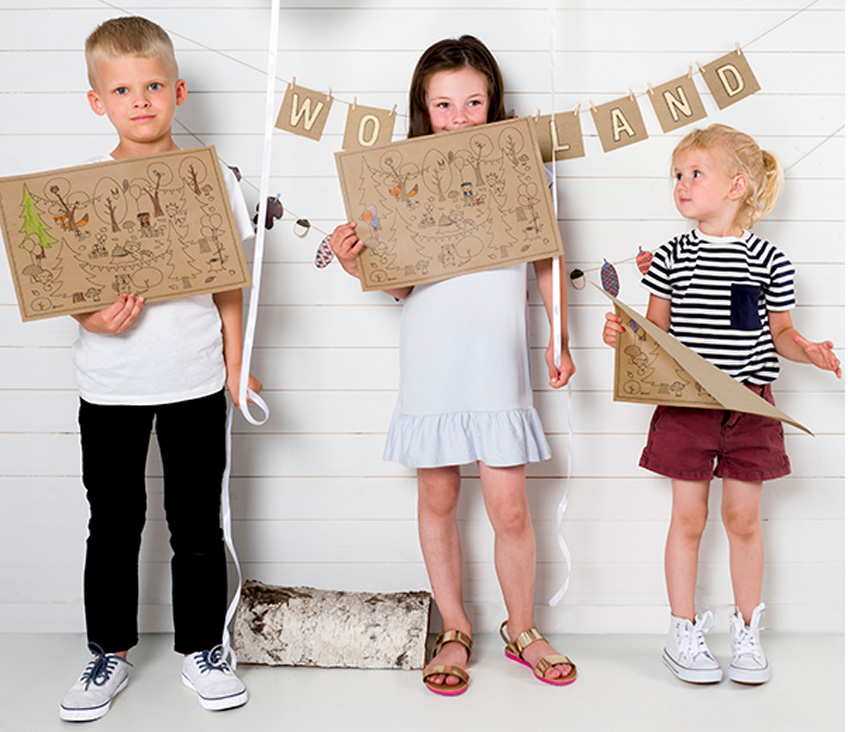 Woodland-Deko selber basteln auf dem Kindergeburtstag