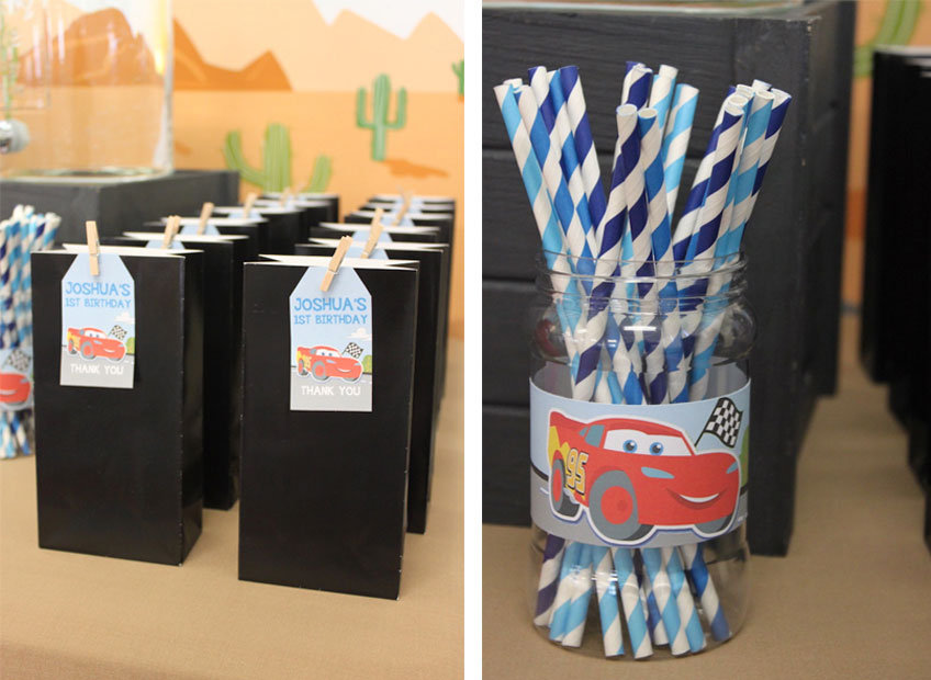 Mitgebsel-Tüten, Papierstrohhalme und Bonbonnieren können tolle Hingucker auf dem Sweet Table werden. Kleine Mitgebsel und praktische Deko-Elemente verleihen dem Kindergeburtstag den letzten Schliff