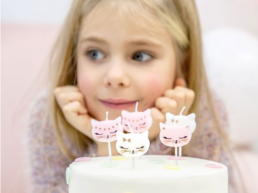 Mit Backzubehör und Geburtstagskerzen kannst du deinen Geburtstagskuchen zum Teil der Mottoparty machen