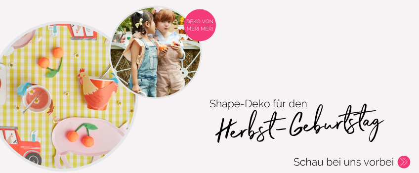 Shape-Deko mit Bauernhof-Tieren von Meri Meri findest du mit Klick aufs Bild (c) Meri Meri