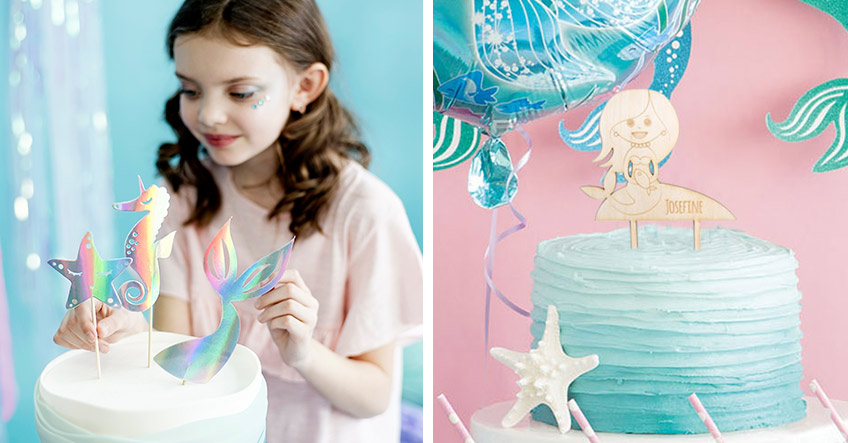 Hol dir unsere kreativen Cake Topper für den Meerjungfrauen-Geburtstag Hol dir unsere kreativen Cake Topper für den Meerjungfrauen-Geburtstag