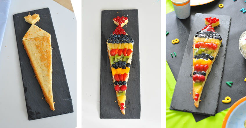 Speziell für dein Schulkind: die Mini-Schultüten-Obsttorte mit den Lieblings-Zutaten deines Kindes Speziell für dein Schulkind: die Mini-Schultüten-Obsttorte mit den Lieblings-Zutaten deines Kindes