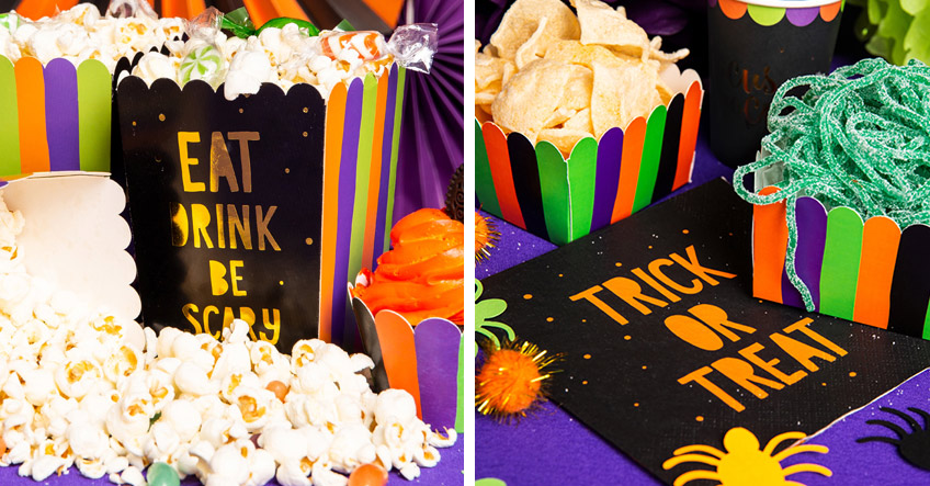 Auch einfache Snacks kannst du zur Halloween-Party hübsch herrichten Auch einfache Snacks kannst du zur Halloween-Party hübsch herrichten