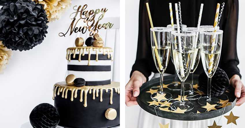 Mit den richtigen Accessoires zauberst du schnell und leicht tolle Silvesterdeko für Essen und Getränke Mit den richtigen Accessoires zauberst du schnell und leicht tolle Silvesterdeko für Essen und Getränke