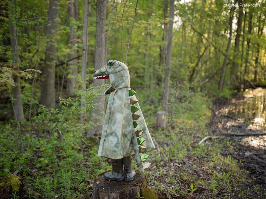 Super cooles T-Rex Cape mit Cape für eine schnelle Verwandlung zu Fasching (c) Great Pretenders