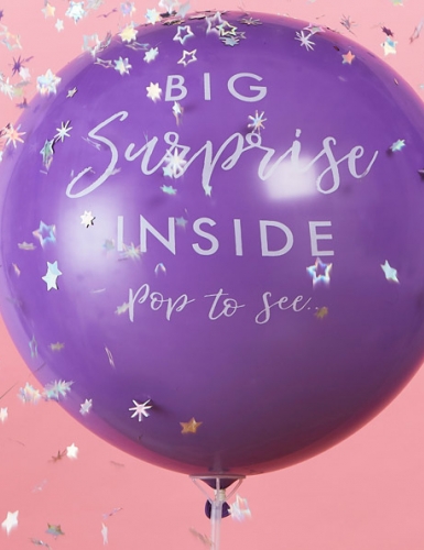 Kleine Überaschungen wie der Gift-Reveal-Ballon krönen deine Party
