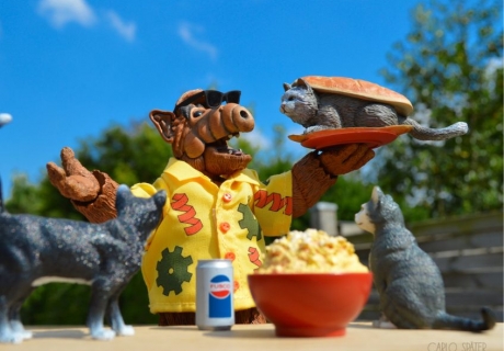 Lustige und bewegliche Alf Actionfigur von Neca (c) Carlo Später Toyphotography