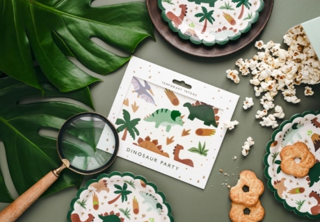 Kindertattoos mit Dinos als Mitgebsel für den Dinosaurier Kindergeburtstag