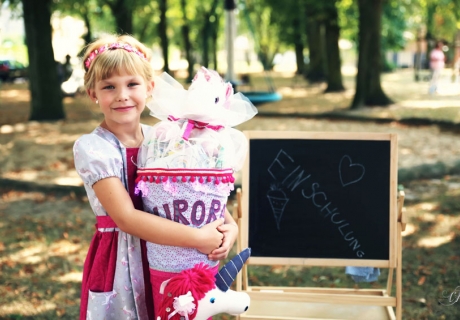 Kreidetafel und Schultüte - tolle Motive auch in der Einschulungsdeko