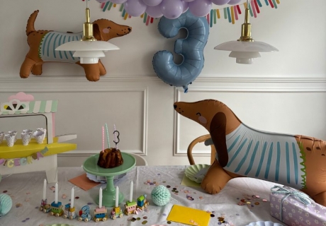 (c) Toertchenzeit hat unsere Deko in eine bunte und fröhliche Hundeparty verwandelt